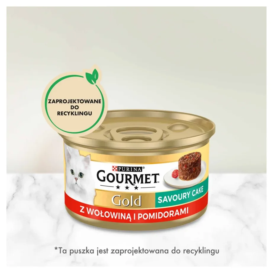 Purina Gourmet Gold 85 g veiseliha ja tomatiga teraviljavaba märgtoit täiskasvanud kassidele – 8