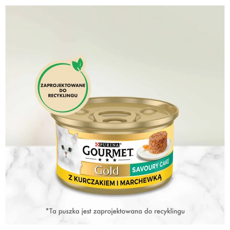 Purina Gourmet Gold kana-porgandi märgtoit kassile, taaskasutatav purk