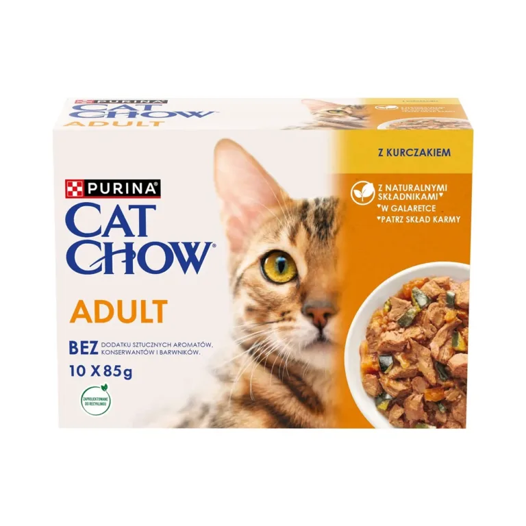 PURINA Cat Chow kana ja suvikõrvitsaga 10x85g karp