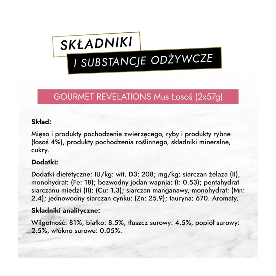 Purina Gourmet Revelations Salmon 2×57 g märgtoit lõhega täiskasvanud kassidele – 9