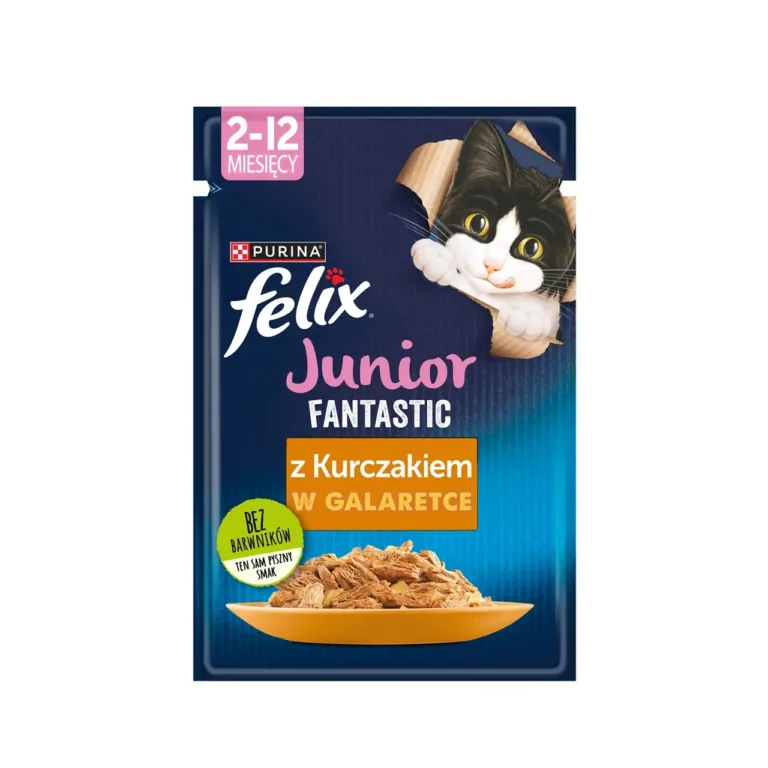 Felix Fantastic Junior 85g märgtoidu pakend kassipoegadele