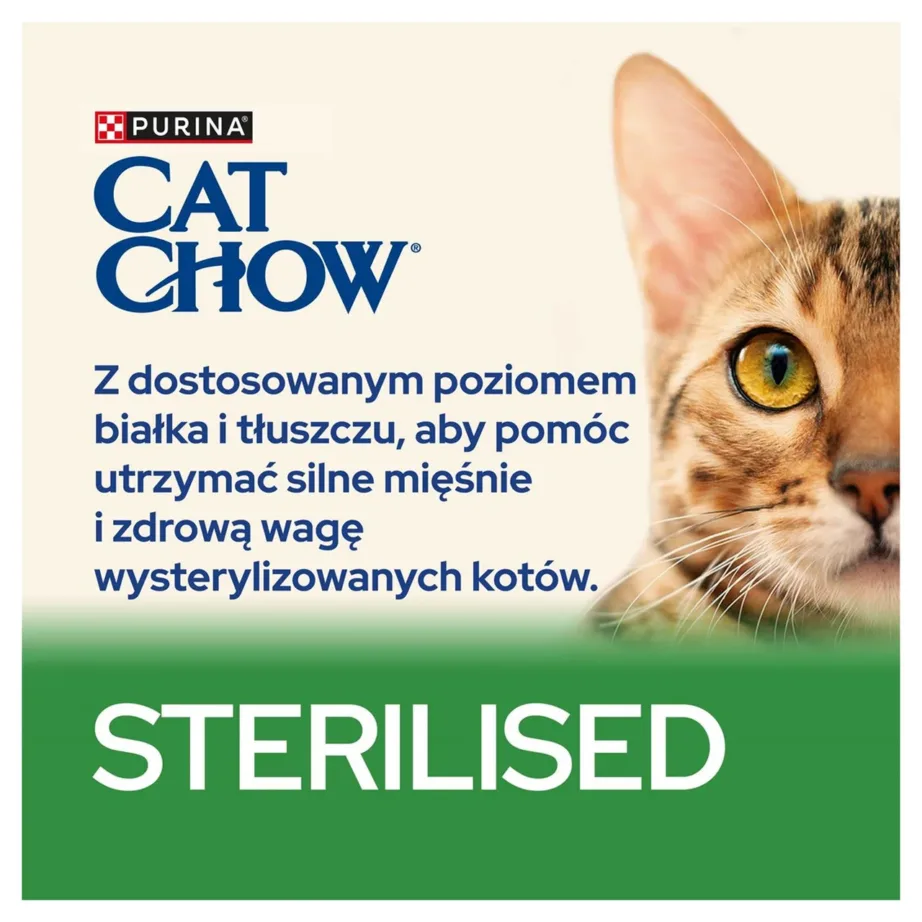 Purina Cat Chow Sterilised 1,5 kg kanamaitseline kuivtoit täiskasvanud steriliseeritud kassile – 4