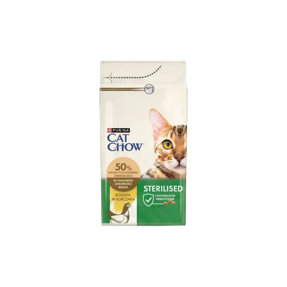 Purina Cat Chow Sterilised 1,5 kg kanamaitseline kuivtoit täiskasvanud steriliseeritud kassile
