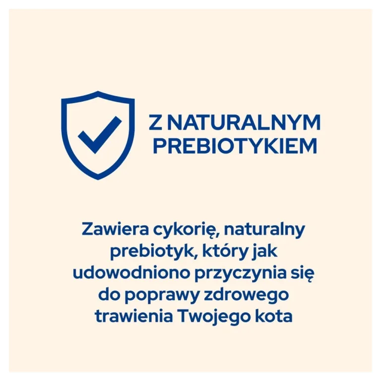 Purina Cat Chow loodusliku prebiootikumi märgistus