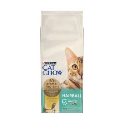 Purina Cat Chow Hairball Control Chicken 15 kg kott