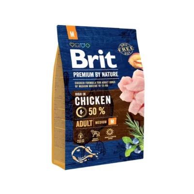 kana kuivtoit keskmisele koerale Brit Premium 3kg pakk
