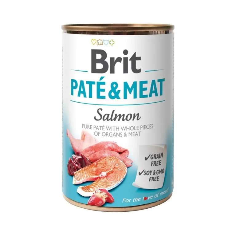 märg koeratoit lõhega 400g Brit Paté & Meat konserv