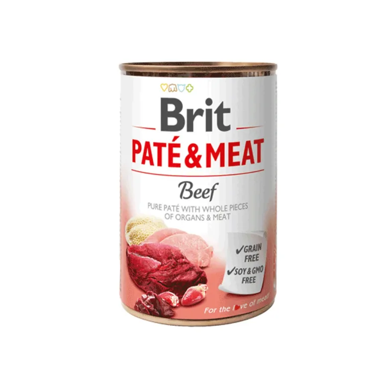 veise ja kalkuni märgtoit koertele Brit Paté & Meat Beef 400g