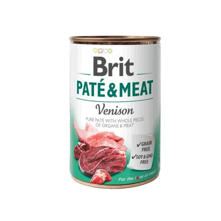 Brit Paté & Meat hirveliha märgtoit koertele 400g konserv