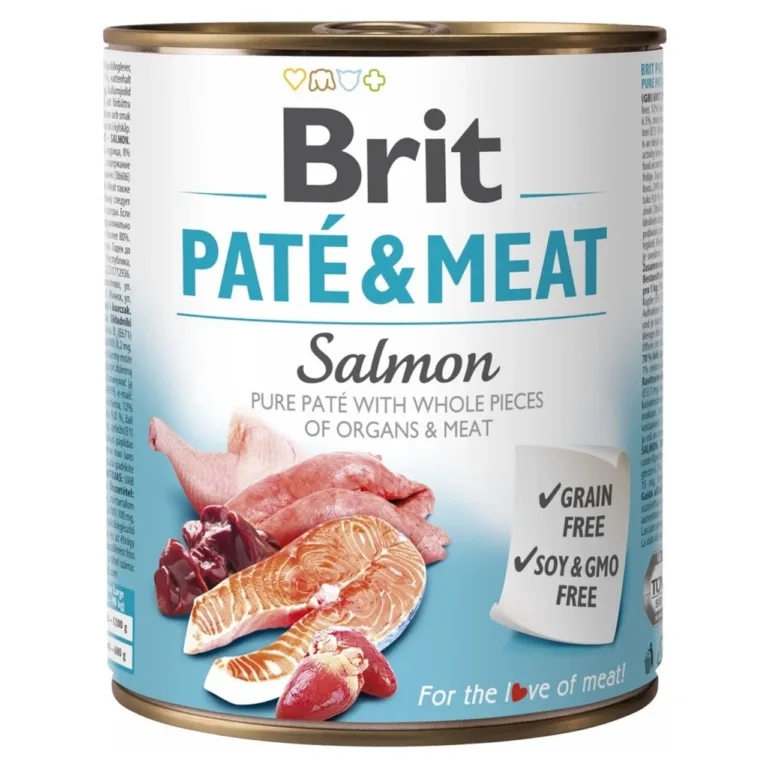 teraviljavaba lõhega koerakonserv Brit Paté & Meat 800g