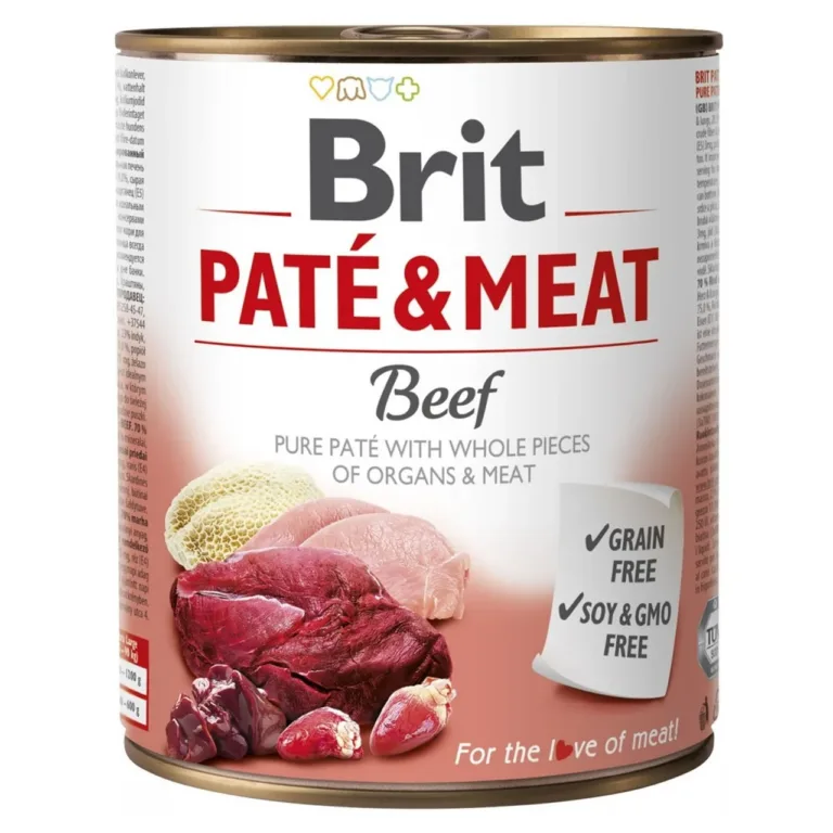 Brit Paté & Meat veise teraviljavaba märgkoeratoit 800g purk