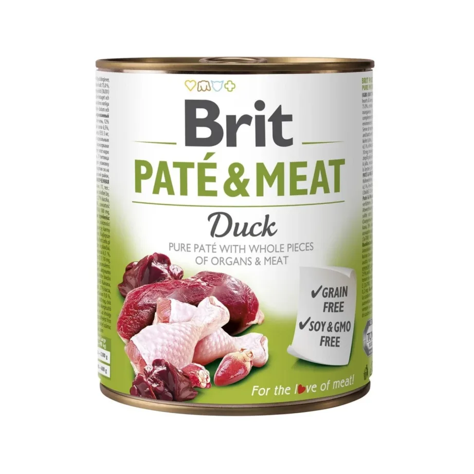 Brit Paté & Meat Duck partliha konserv koertele 800g