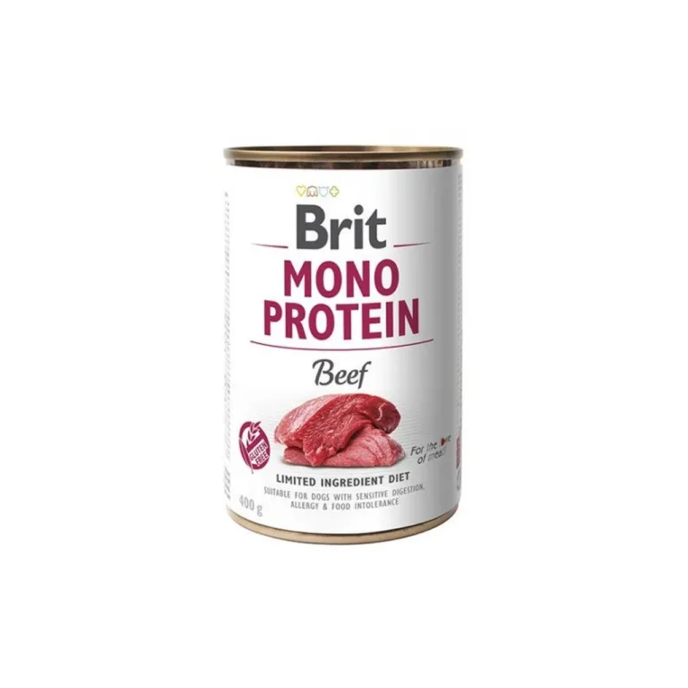 Brit Mono Protein veiseliha märgtoit koertele 400g purk