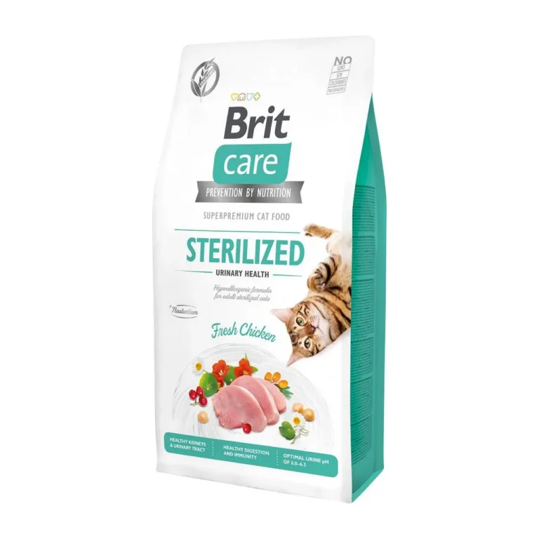 teraviljavaba kassitoit steriliseeritud kassile Brit Care 7 kg pakis