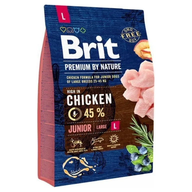 kana kuivtoit suurtele kutsikatele Brit Premium Junior Large Chicken 3 kg