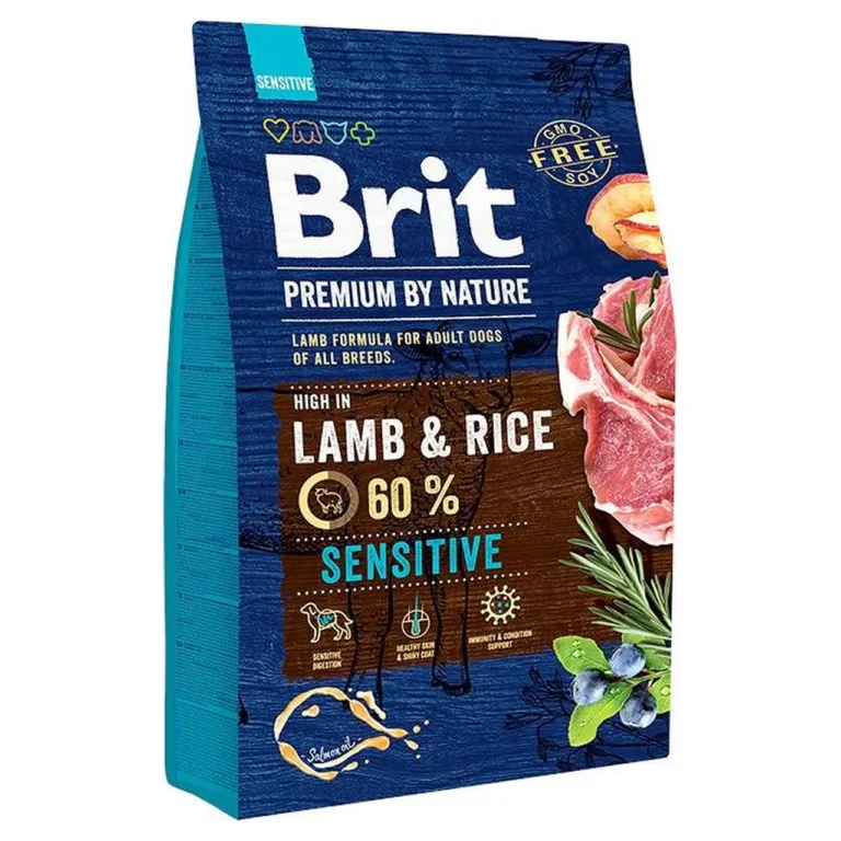 gluteenivaba lambatoit koertele Brit Premium Sensitive 3 kg