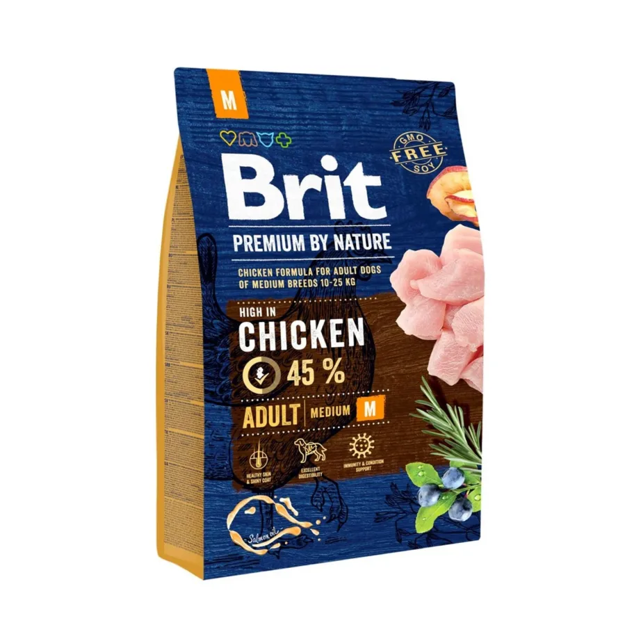 kanaliha kuivtoit keskmisele koerale Brit Premium by Nature 8kg