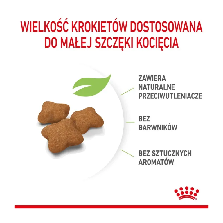 Steriliseeritud kassipoegade kuivtoidu krõbinad lähivaates