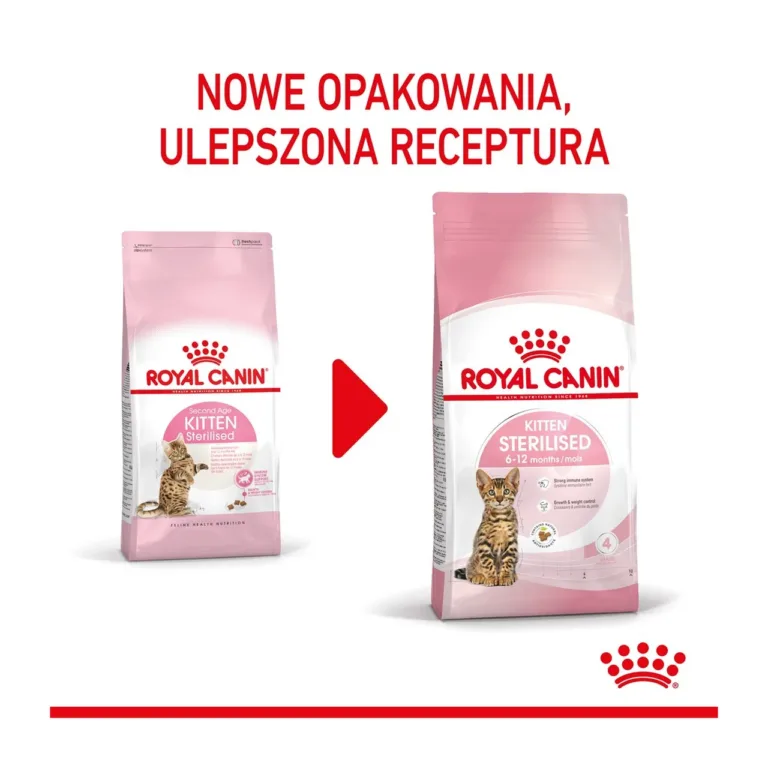 Royal Canin Kitten Sterilised kuivtoidupakend külgvaates