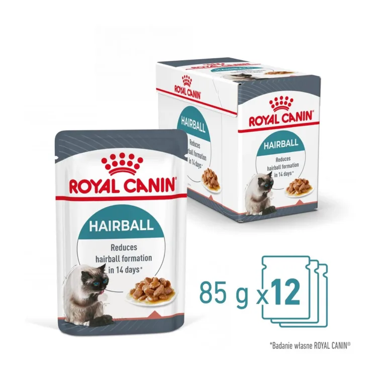 Royal Canin Hairball märgtoidu karp ja kotike 12x85g