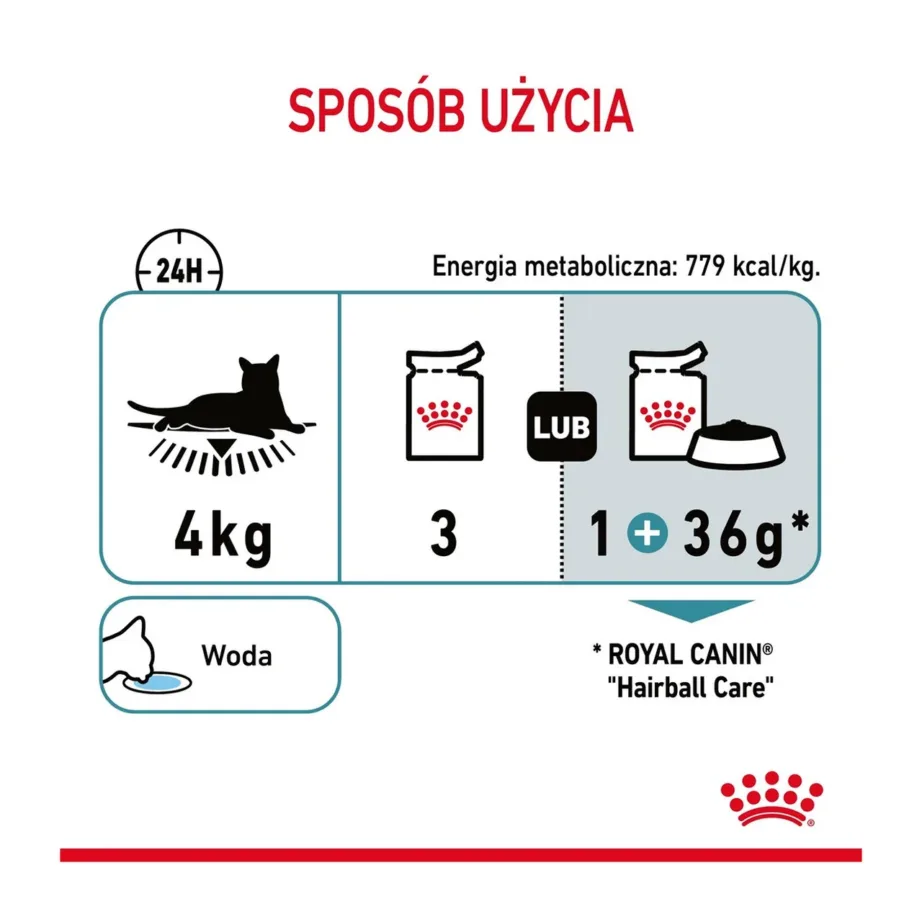 Royal Canin Feline Care Nutrition Hairball Care 12x85g kanamaitseline märgtoit täiskasvanud kassidele karvapallide vähendamiseks – 4