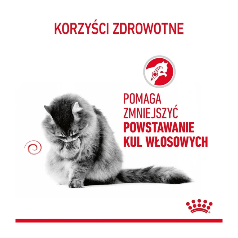 Karvapallidega kassi söötmine Royal Canin toiduga