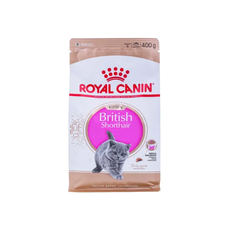 briti lühikarvalise kassipoja kuivtoit Royal Canin esipakend