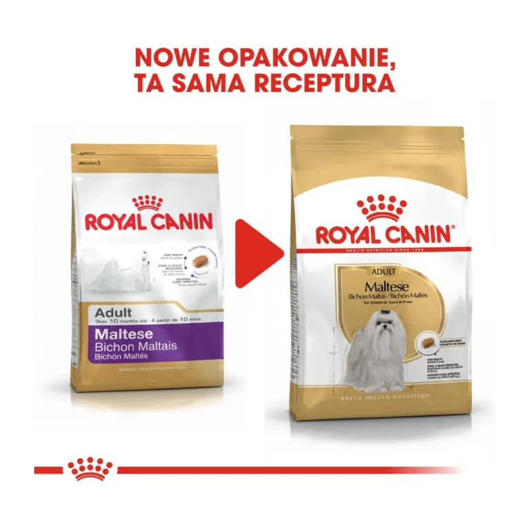 Royal Canin Maltese Adult pakendi uuendus võrdlus