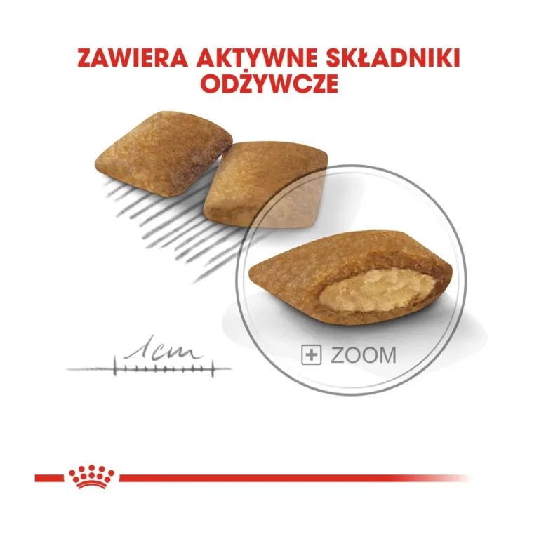 Royal Canin Exigent Mini krõbinad lähedalt, kibe lõik pilt