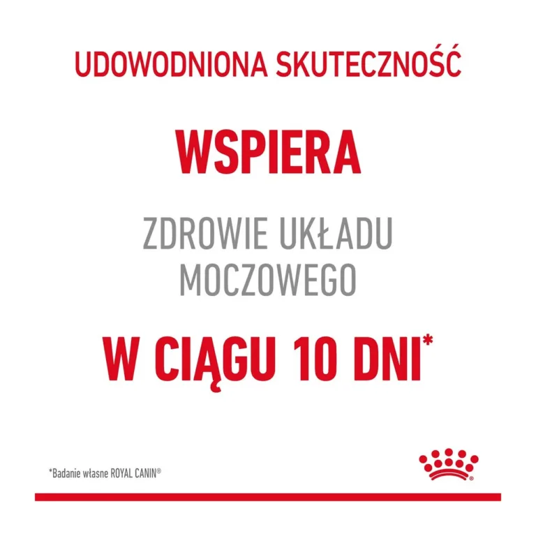 Royal Canin Urinary Care toime tõhususe infograafik