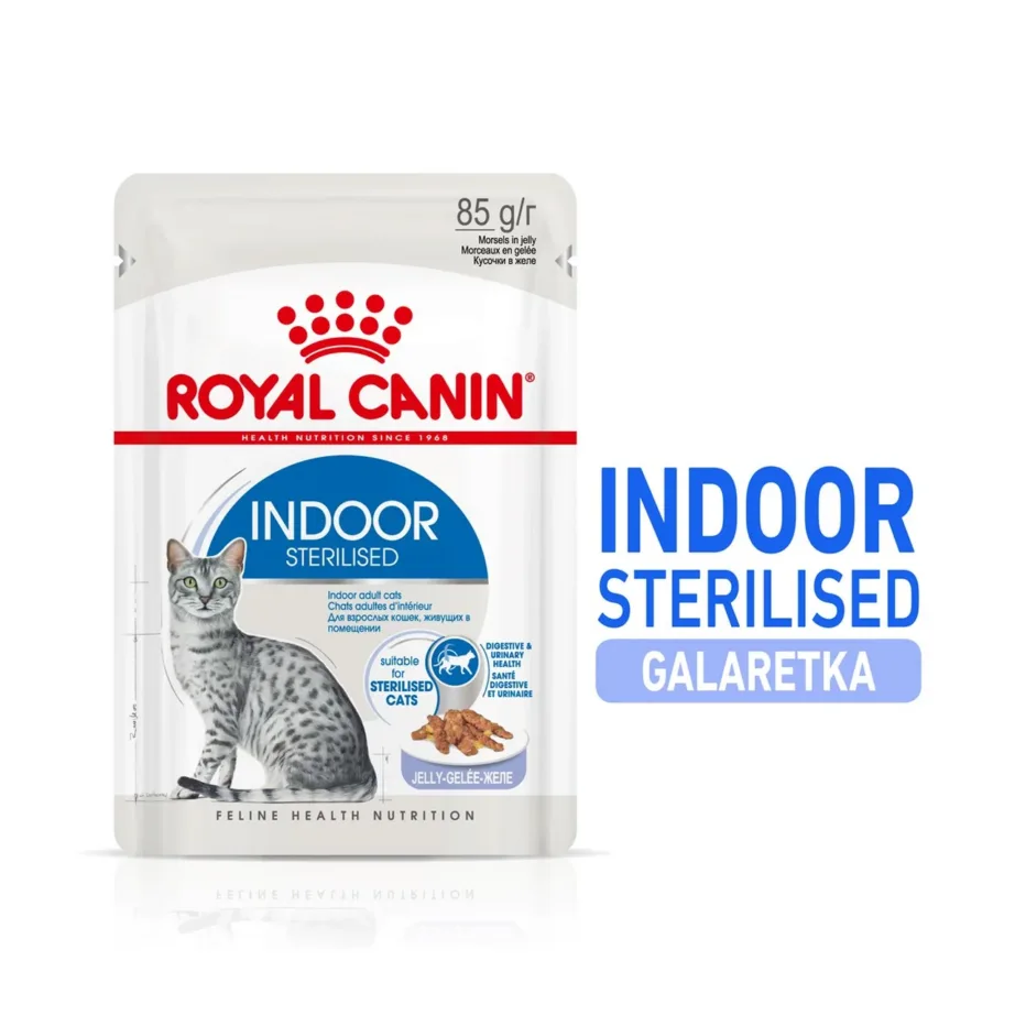 Royal Canin Feline Health Nutrition Indoor Jelly 12x85g märgtoit steriliseeritud toakassidele – 2