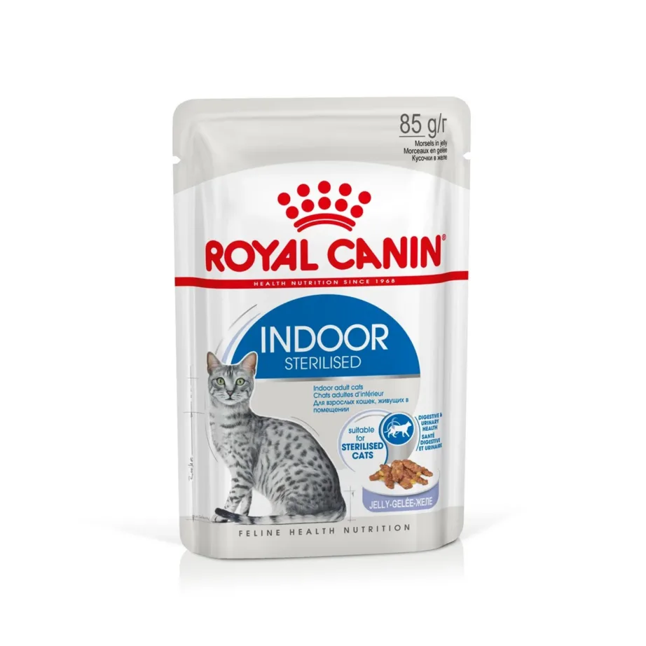 Royal Canin Feline Health Nutrition Indoor Jelly 12x85g märgtoit steriliseeritud toakassidele – 4