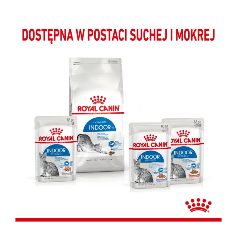 Royal Canin Indoor kuiv- ja märgtoidu pakid