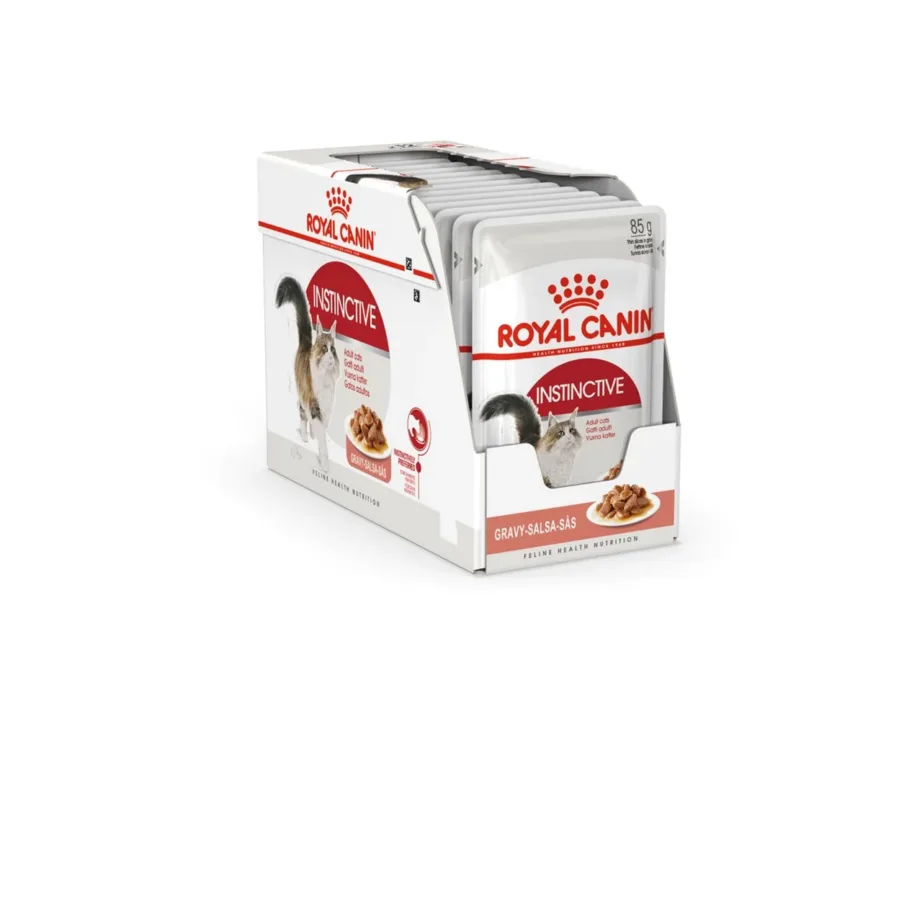 Royal Canin Feline Health Nutrition Instinctive 12x85g linnulihaga täissööt täiskasvanud kassidele, märgtoit kotikestes – 12