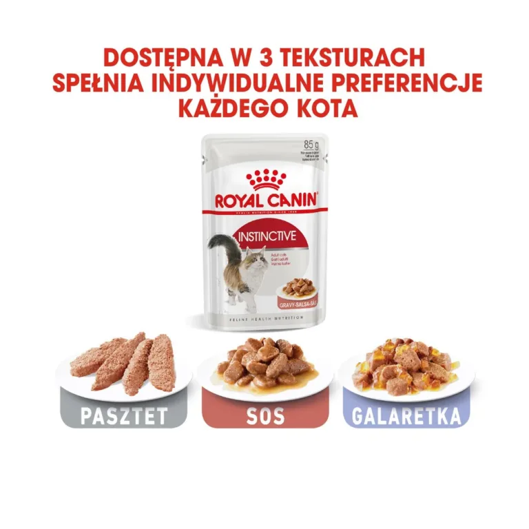 Royal Canin märgtoidu lihatükid kastmes taldrikul