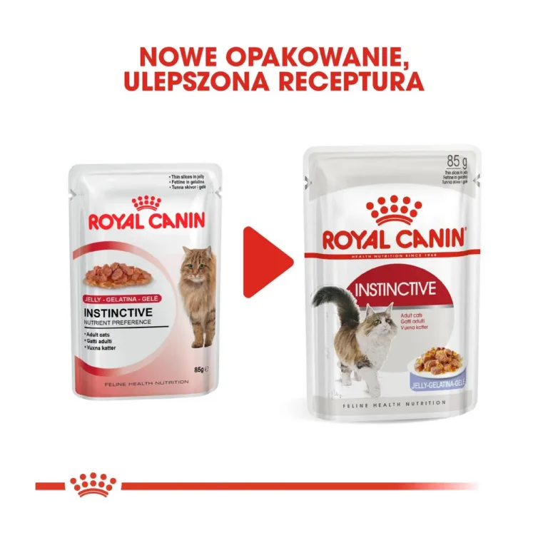 Royal Canin Instinctive kassitoidu vana ja uus pakend