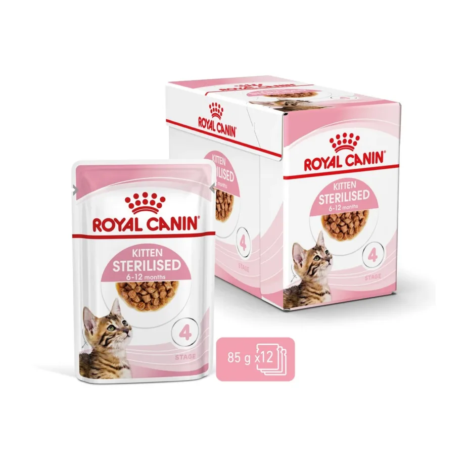 Royal Canin Feline Health Nutrition Sterilised Kitten 12x85g kanaliha märgtoit steriliseeritud kassipoegadele – 9