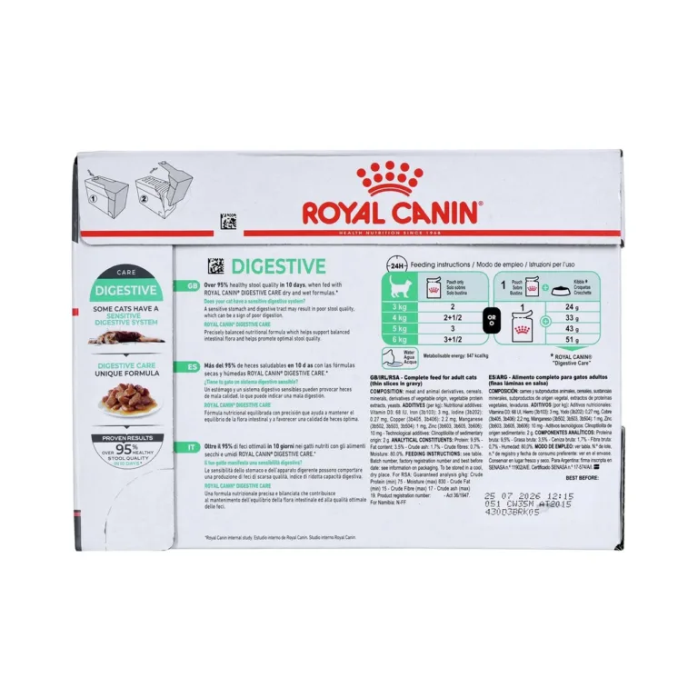 seedimist toetav kassitoit Royal Canin info- ja toitmisjuhendiga