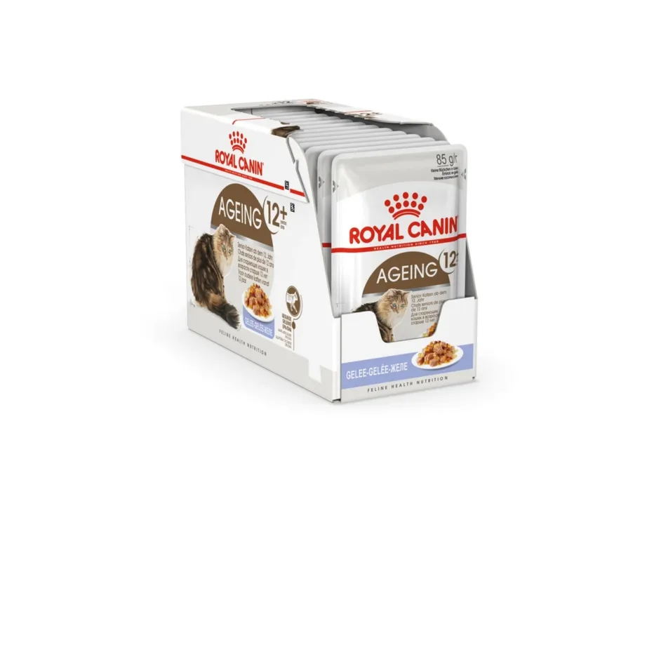 Royal Canin Veterinary Ageing 12+ linnulihaga 12x85g täissööt eakatele kassidele želees – 2