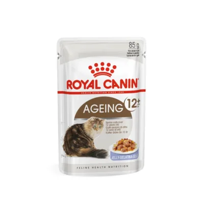Royal Canin Ageing 12+ eakate kasside linnulihaga märgtoit karbis