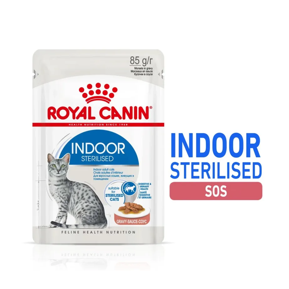 Royal Canin Feline Health Nutrition Indoor Sterilised 12x85g kastmes täiskasvanud steriliseeritud kassitoit – 4