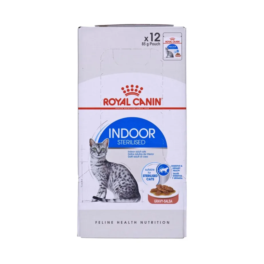 Royal Canin Feline Health Nutrition Indoor Sterilised 12x85g kastmes täiskasvanud steriliseeritud kassitoit – 6