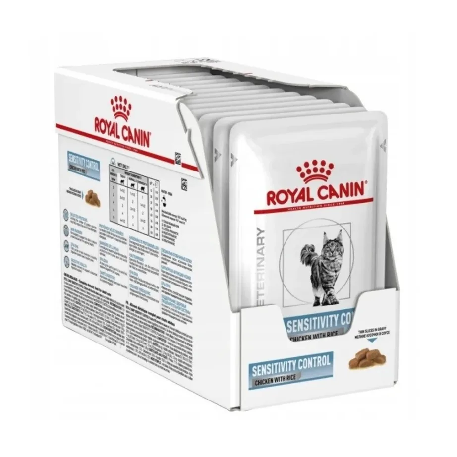 Royal Canin Sensitivity Control Chicken 12 x 85g täiskasvanud kasside allergiavastane märgtoit