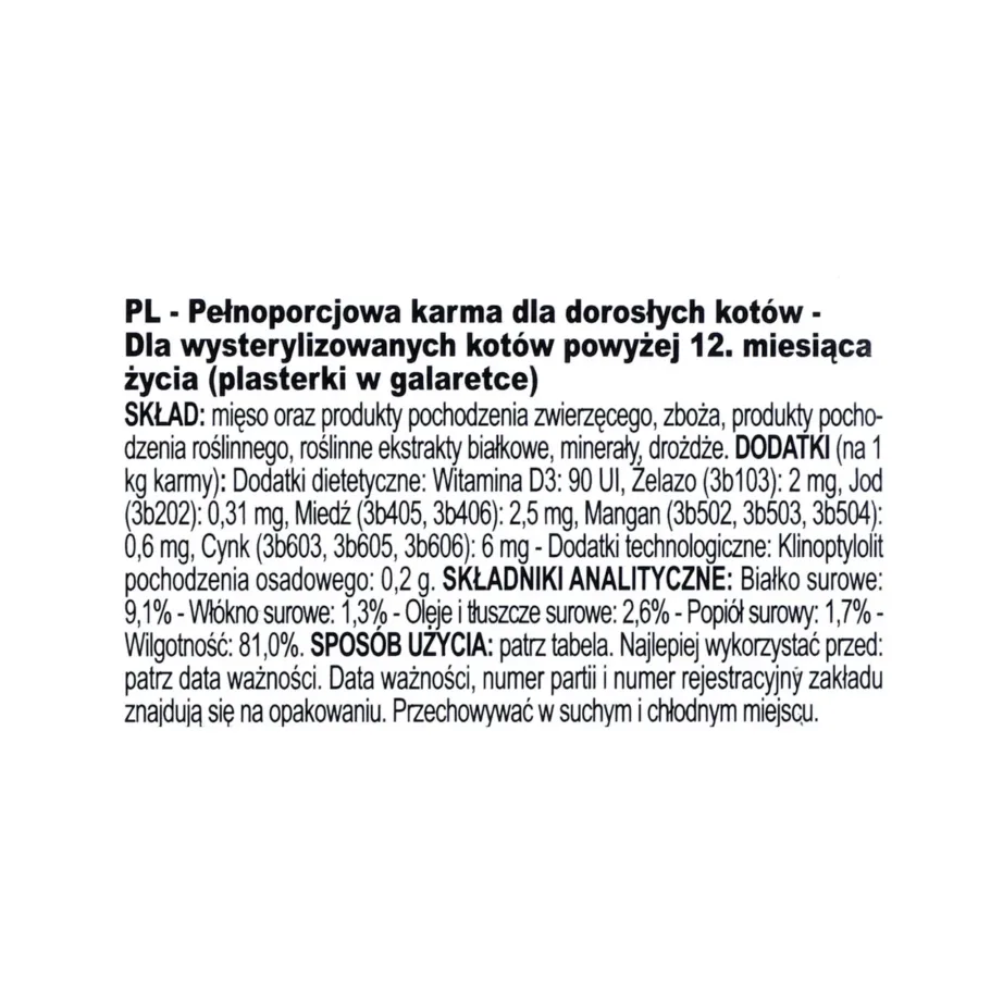 Royal Canin Feline Health Nutrition Sterilised 12x85g linnuliha märgtoit steriliseeritud täiskasvanud kassidele - 8
