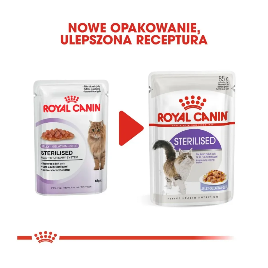 Royal Canin Feline Health Nutrition Sterilised 12x85g linnuliha märgtoit steriliseeritud täiskasvanud kassidele - 12