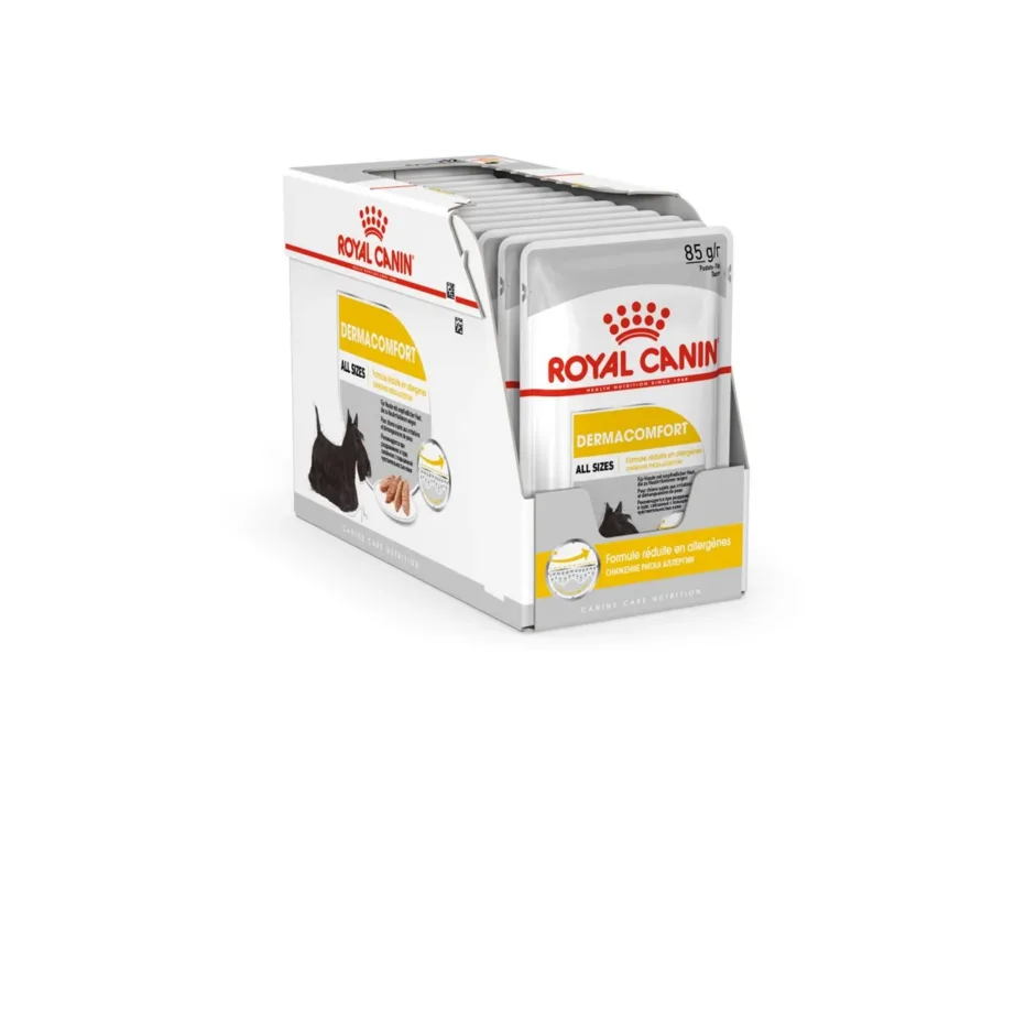 Royal Canin Dermacomfort Care Nutrition 12 x 85 g linnulihaga niiske täistoit täiskasvanud koertele naha ja karvkatte tervise toetamiseks – 2