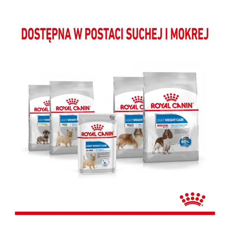 Royal Canini erinevate Light Weight Care toitude valik