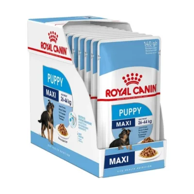 Royal Canin Maxi Puppy karp avatud pakenditega suurtele kutsikatele