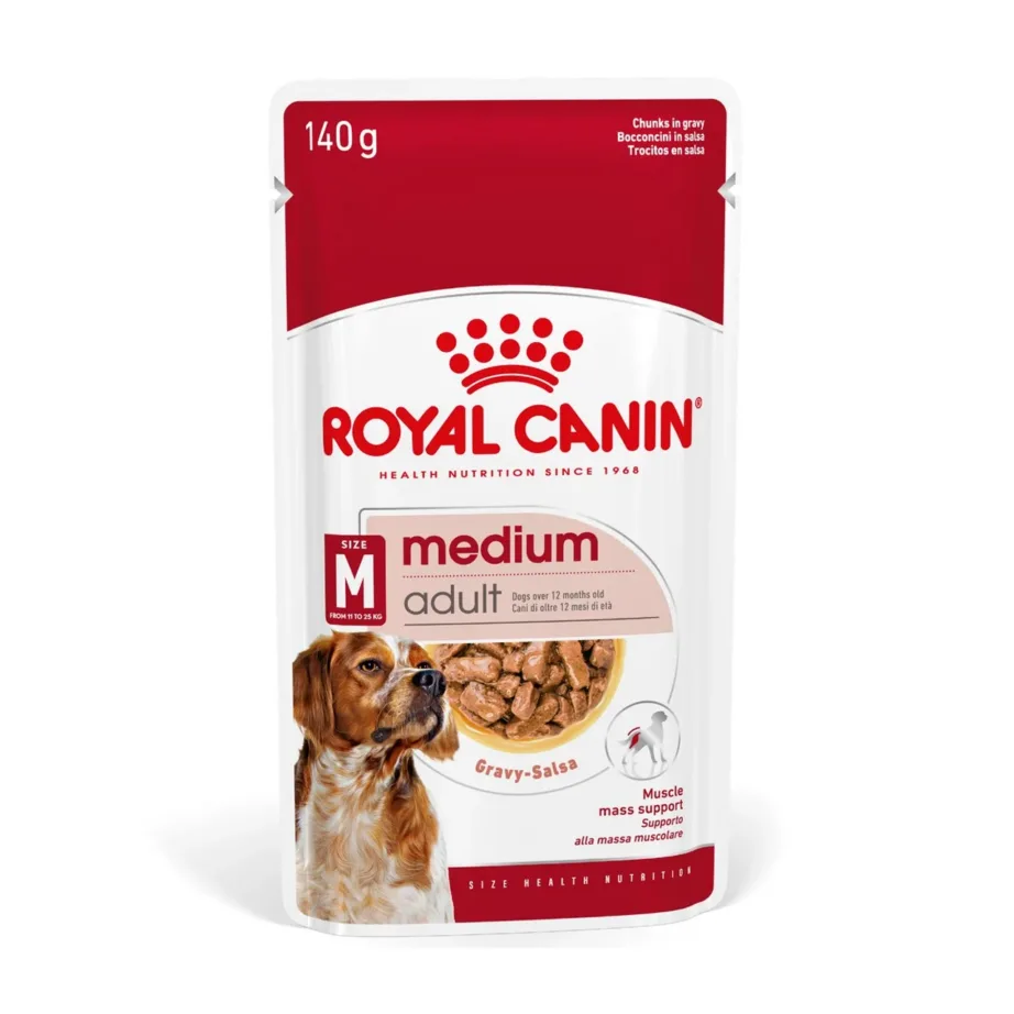Royal Canin SHN Medium Adult 10x140g linnulihaga täiskasvanud keskmist kasvu koerte märgtoit – 3