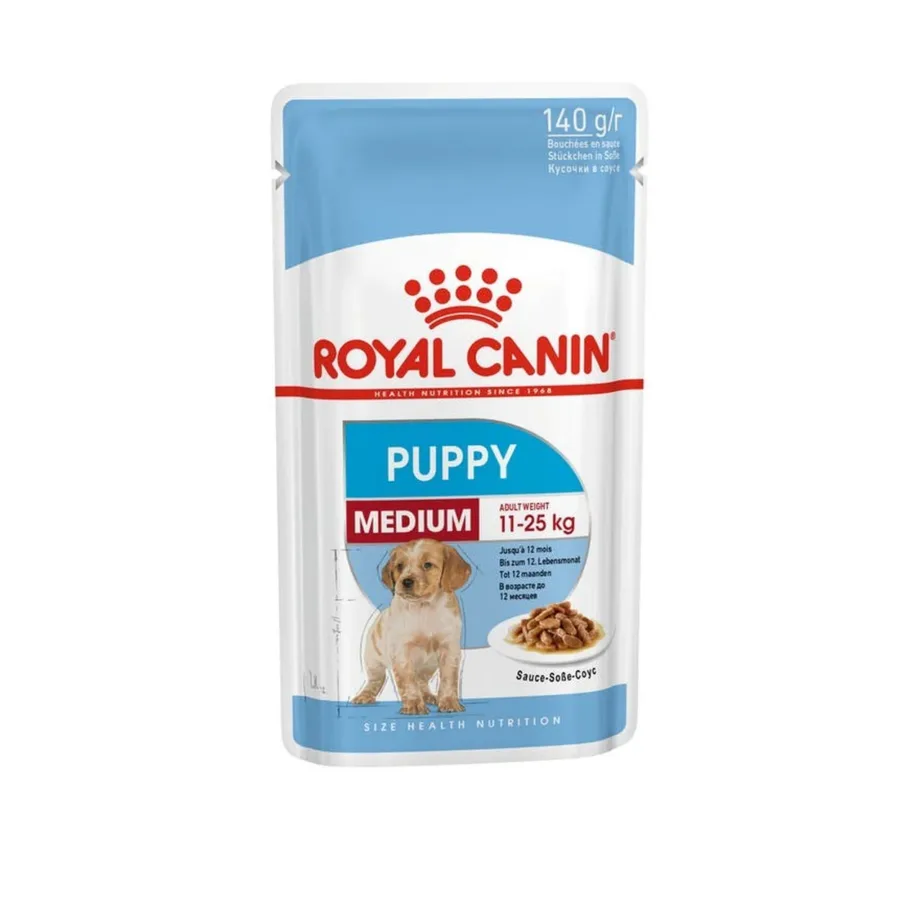 Royal Canin Size Health Nutrition Medium Puppy 10x140g linnulihaga märgtoit keskmist tõugu kutsikatele – 6